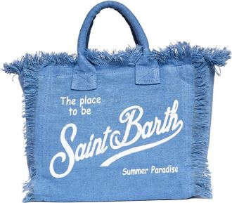 MC2 Saint Barth Tote Bags, female, Blue, Size: ONE SIZE Colette Tote Bag