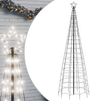 vidaXL Vidaxl &Aacute;rbol De Navidad Led Con Estacas 570 Leds Blanco Fr&iacute;o 300 Cm