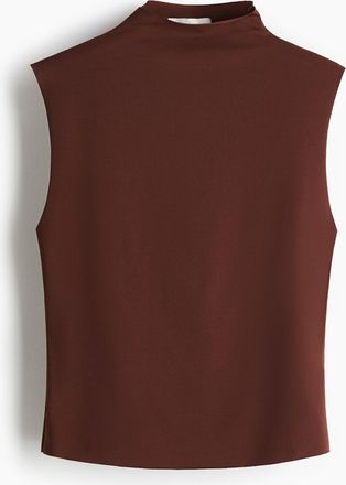 H&M Ärmelloses Top mit Turtleneck - Beige