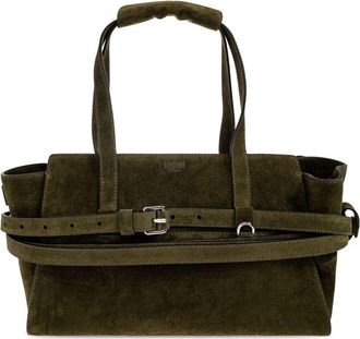 Moschino Minimalist Structured Leather Top Handle Bag