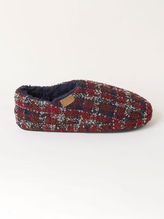 Fat Face FatFace Arthur Red Checkered Mule Slipper