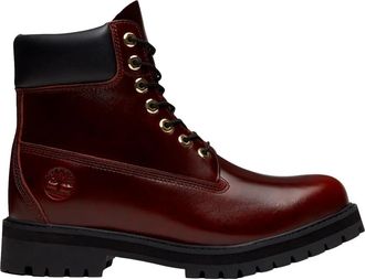 Timberland Schoenen, Heren, Rood, 43 1/2 EU, Leer, Heritage 6-Inch Waterdichte Boot