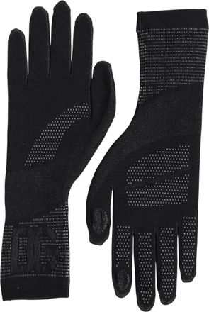 Dolce & Gabbana Black DG Logo Cotton Hands Mitten Men Mens Gloves