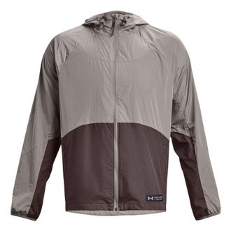 Under Armour Rush Woven Full-Zip Jacket Taupe Brown 1377181-294