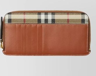 Burberry somerset check pattern long purse cardholder
