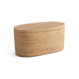 AM.PM Ovalen koffer, gevlochten rotan, Pantos