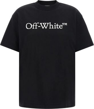 Off-white Black Short-Sleeved T-Shirt with Bold Logo
