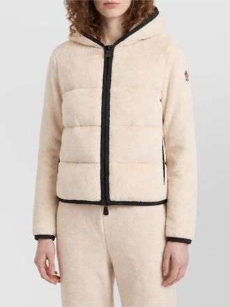 Moncler padded fleece hooded jacket