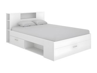 VENTE-UNIQUE.COM Base de cama madera blanco
