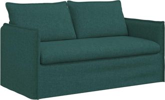 vidaXL Sof&aacute; Verde Oscuro 156 X 82 X 85 Cm Tela Vidaxl