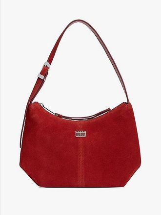 Tommy Hilfiger Suede Slouch Shoulder Bag