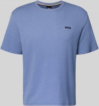 HUGO BOSS Regular Fit T-Shirt aus Baumwoll-Mix in Jeansblau, Gr&ouml;&szlig;e XXL