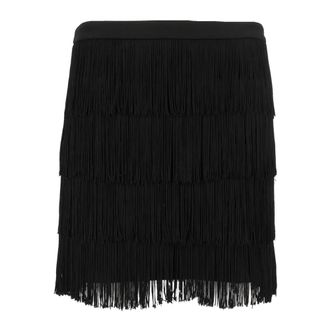 Michael Kors Minifalda con flecos - Skirts - Mujer - Negro - S