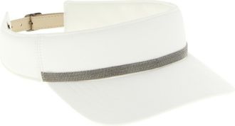 Brunello Cucinelli Womens White Polyester Cap (baseball Hat)