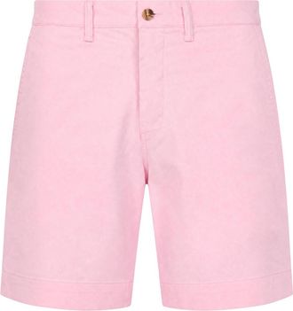 Polo Ralph Lauren Logo-embroidered Stretch-cotton Shorts - Pink - 38 (W38 / Xxl)