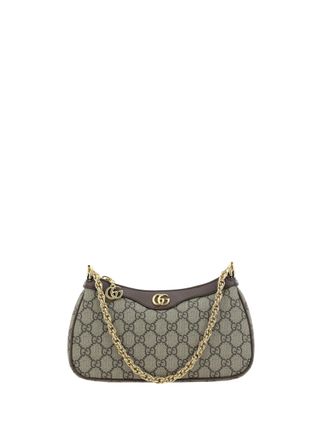Gucci Womens Ophidia Shoulder Bag With Gg Supreme Pattern B.ebony-N.acer-Vrv General Cotton B.ebony/n.acer/vrv