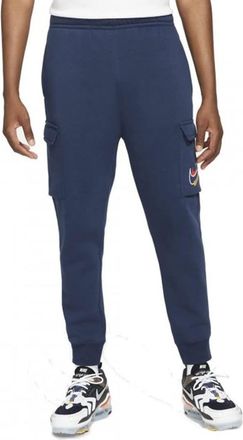 Nike Mens Cargo Fleece Sweatpant Court Jog Pant Multi Swoosh Pant DQ3946 New (as8, Alpha, m, Regular, Regular) Navy Blue