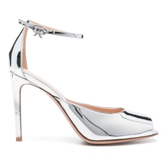 Gianvito Rossi Dames, Schoenen, Grijs, Maat: 35 EU Leer