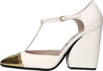 N&deg;21 Leren Pomp - Dames - Pumps - Wit - 40 EU - Leer - Schoenen