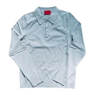HUGO BOSS Hugo, Polo Shirts, male, Blue, Size: S Polo Shirt