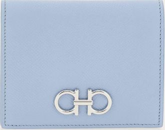 Ferragamo Women Gancini compact wallet Blue