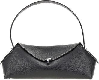 Toteme Grained leather T-Lock shoulder bag Woman One Size