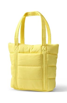 Lands End Wanderweight Ultralight Packable Tote Bag in Yellow Bliss at Nordstrom
