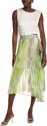 DKNY Dkny Asymmetrical Print Chiffon Midi Skirt