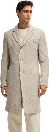 HUGO BOSS Heren, Mantels, Beige, Maat: S