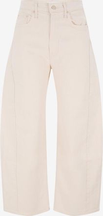 Mother Abgerundete Jeans mit hoher Taille The Half Pipe Ankle Act Natural