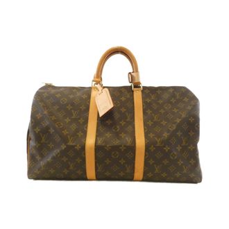 Louis Vuitton Marron Coated Canvas Boston Bag (Pre-Owned)