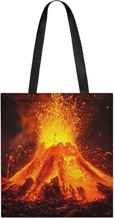 Generic Super Volcano Tote Bag for Women Men Shoulder Bags Purses Pouch Handbags