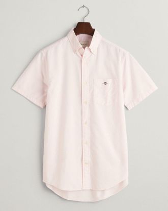 GANT Heren Regular Fit Korte Mouw Oxford Shirt