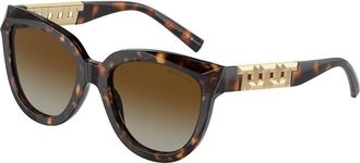 Tiffany & Co. TF4215F Asian Fit 8015T5 Womens Sunglasses Tortoiseshell Size 53