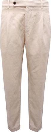 Berwich 776/P3 525 Chino - Heren - Chinos - Beige - S - Linnen - Broeken