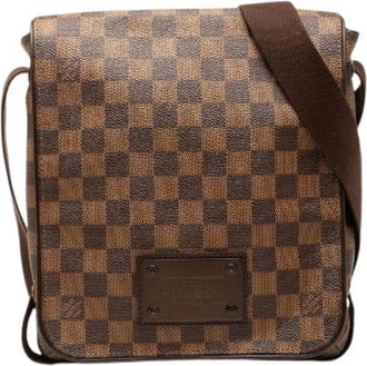 Louis Vuitton Pre-owned Cross Body Bags, female, Brown, Size: ONE SIZE Pre-owned Vintage Canvas Cross Body Bag