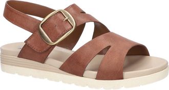 Easy Street Daydream Faux Leather Sandal in Cognac at Nordstrom Rack, Size 5.5