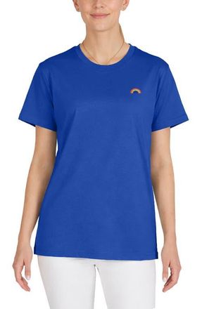 Dalix Womens Rainbow Jersey Relaxed Tee in Royal Blue at Nordstrom, Size X-Large