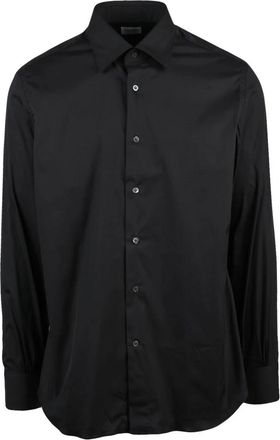 Mazzarelli Casual Overhemden - Heren - Casual Overhemden - Zwart - 3XL - Katoen - Overhemden