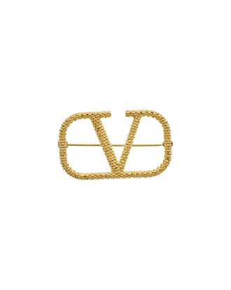 Valentino VLogo Brooch