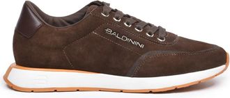 Baldinini Zapatilla de ante con placa de logotipo - Shoes - Mujer - Marr&oacute;n - 40 EU