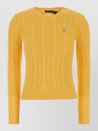 Polo Ralph Lauren cotton sweater cable knit ribbed cuffs hem