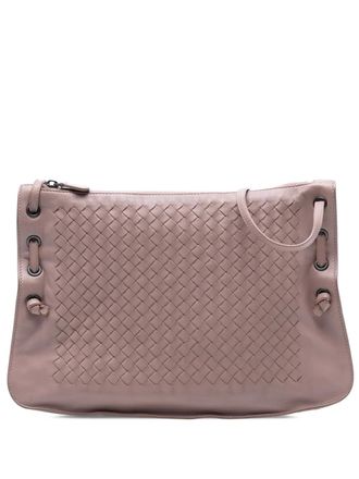 Bottega Veneta Borsa a tracolla con design Intrecciato Nodini in nappa 2012-2025 - Rosa