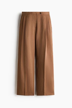 H&M Elegante Hose mit weitem Bein - Braun