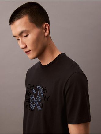 Calvin Klein Jeans Calvin Klein Mens Established 1968 Logo Graphic Classic T-Shirt - Black - XL