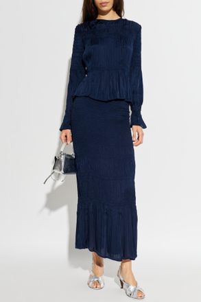 By Malene Birger Ilona Skirt, Womens, Navy Blue