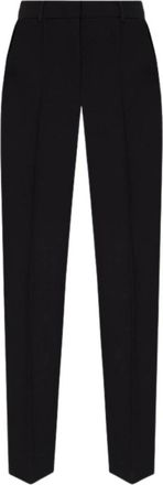 Sportmax Simone Broek - Dames - Straight fit broeken - Zwart - XS - Wol - Broeken