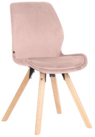 Clp Clp - Silla De Sal&oacute;n Luna Con Asiento Acolchado Rosado Terciopelo