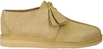 Clarks Desert Trek - Heren - Veterschoenen - Beige - 45 EU - Leer - Schoenen