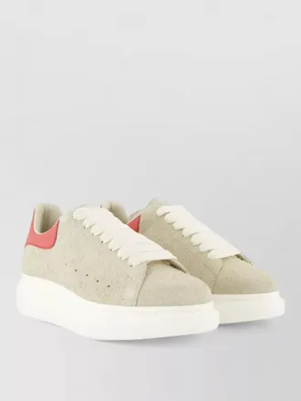Alexander McQueen oversized leather sneakers thick sole